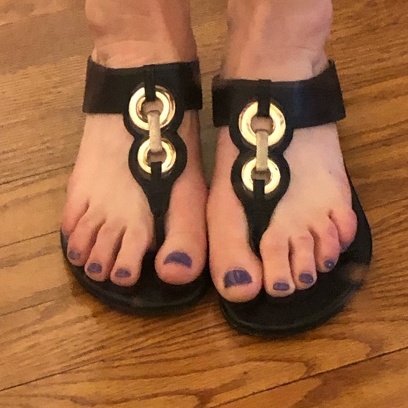 Isola Black Sandals - Picture 1 of 2